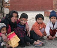 family in katmandu