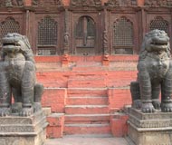 lion statues